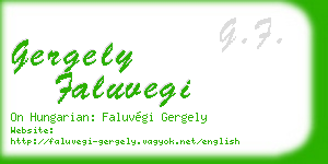 gergely faluvegi business card