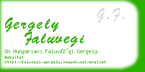 gergely faluvegi business card